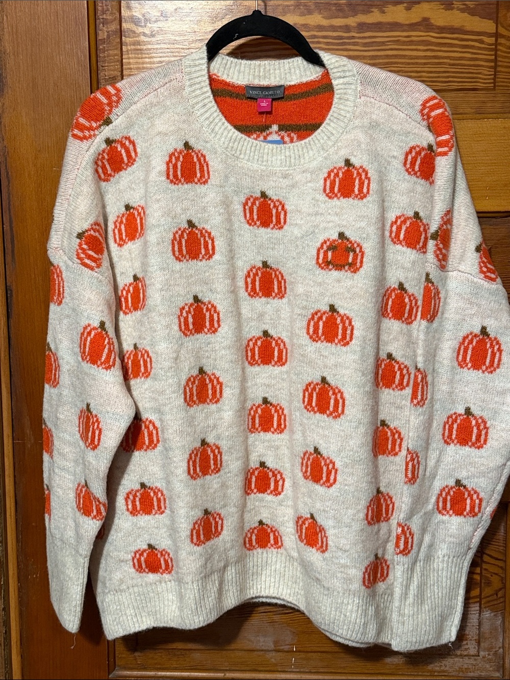 NWT Vince Camuto Pumpkin Sweater Oversized Size Large VERY Soft